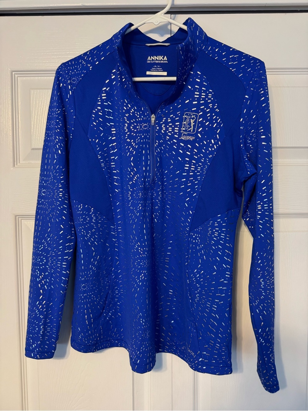 Cutter & Buck Royal Blue Long-Sleeve Zip top